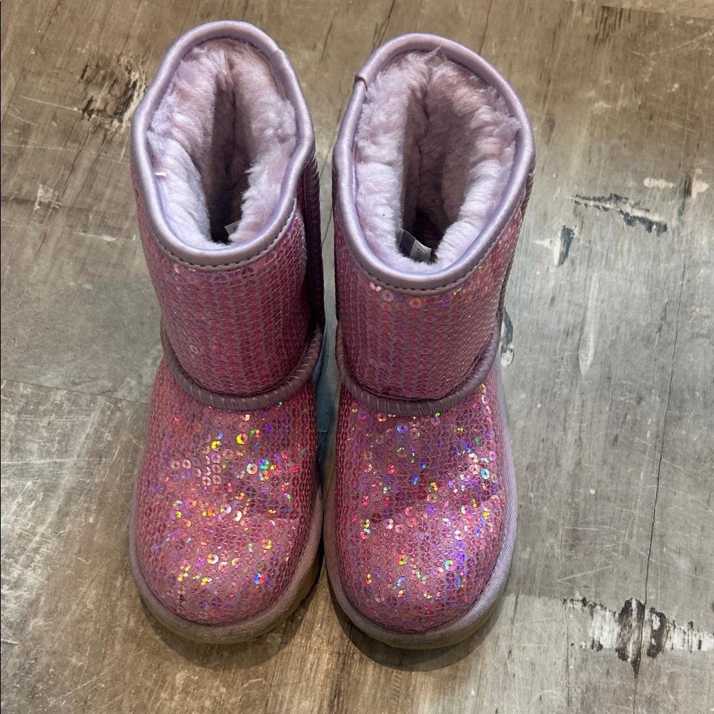UGG Kids Sequin Booties - Pink